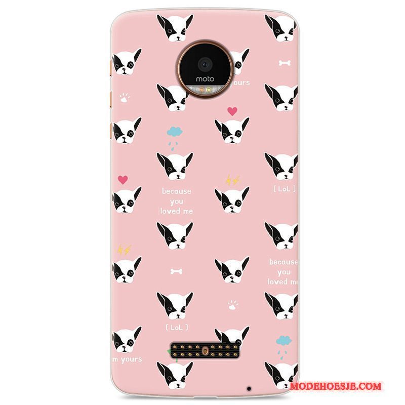 Hoesje Moto Z Play Zacht Telefoon Groen, Hoes Moto Z Play Scheppend