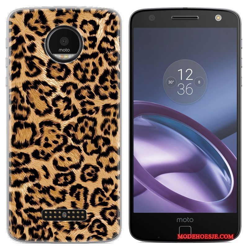 Hoesje Moto Z Scheppend Telefoon Blauw, Hoes Moto Z Geschilderd