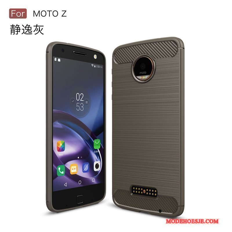 Hoesje Moto Z Siliconen Telefoon Groen, Hoes Moto Z Bescherming Anti-fall Trend