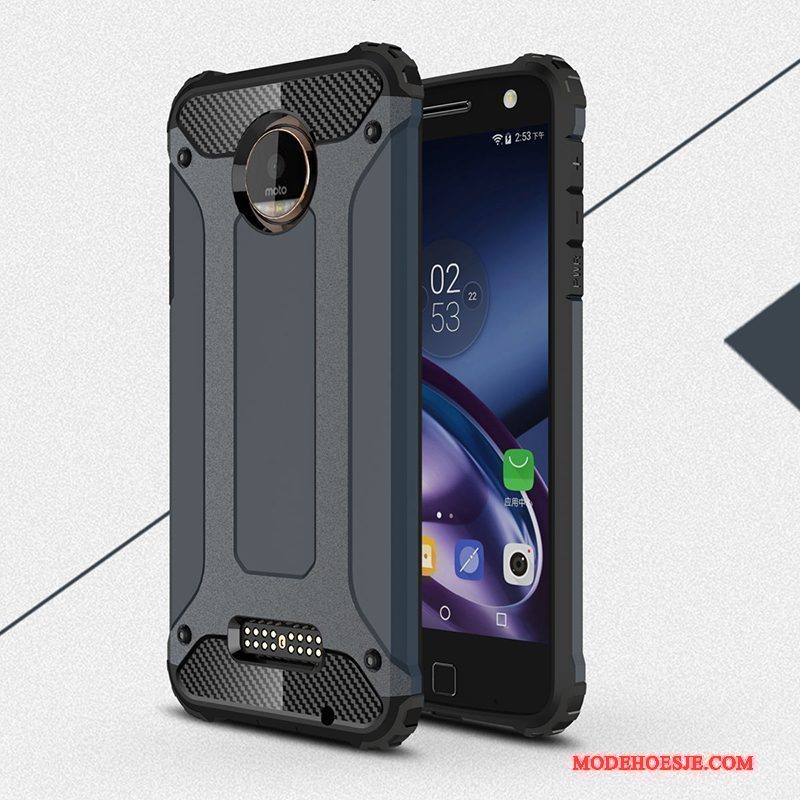 Hoesje Moto Z Zakken Anti-fall Rood, Hoes Moto Z Bescherming Telefoon