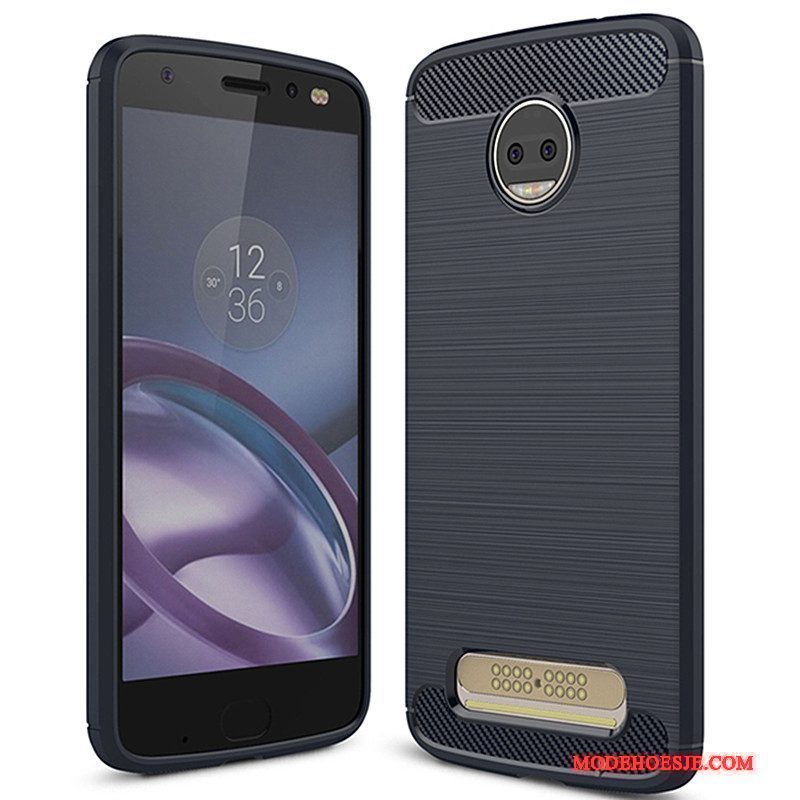 Hoesje Moto Z2 Force Edition Siliconen Telefoon Grijs, Hoes Moto Z2 Force Edition Zacht