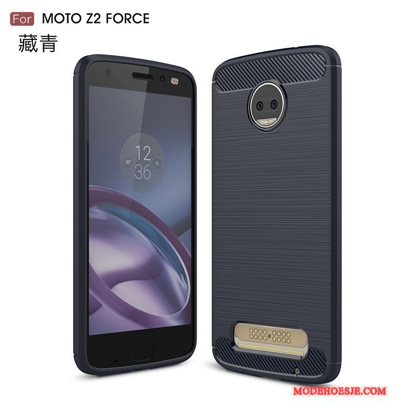 Hoesje Moto Z2 Force Edition Siliconen Voor Rood, Hoes Moto Z2 Force Edition Zakken Telefoon Anti-fall