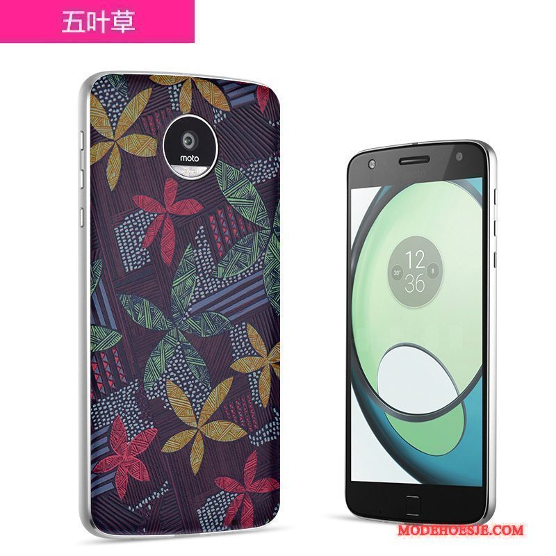 Hoesje Moto Z2 Play Kleur Telefoon Achterklep, Hoes Moto Z2 Play