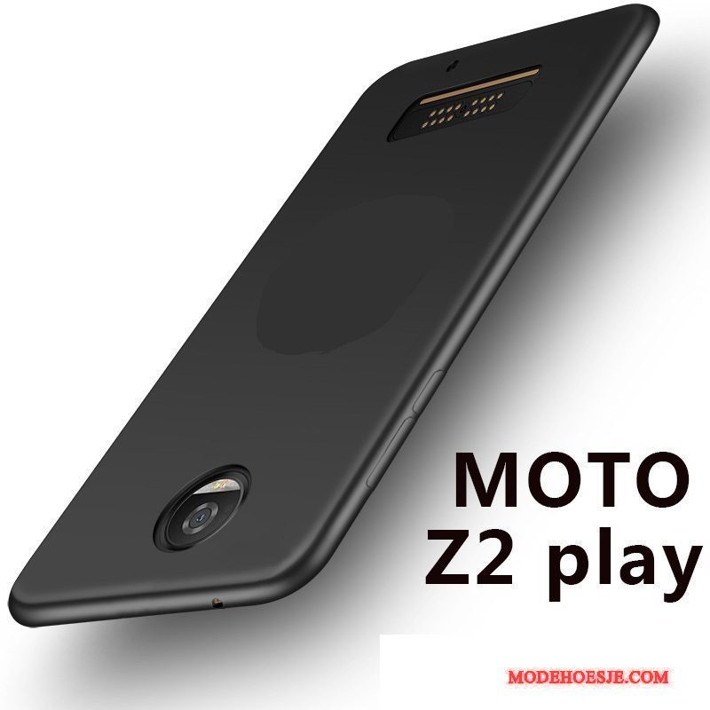 Hoesje Moto Z2 Play Siliconen Telefoon Rood, Hoes Moto Z2 Play Zakken Anti-fall