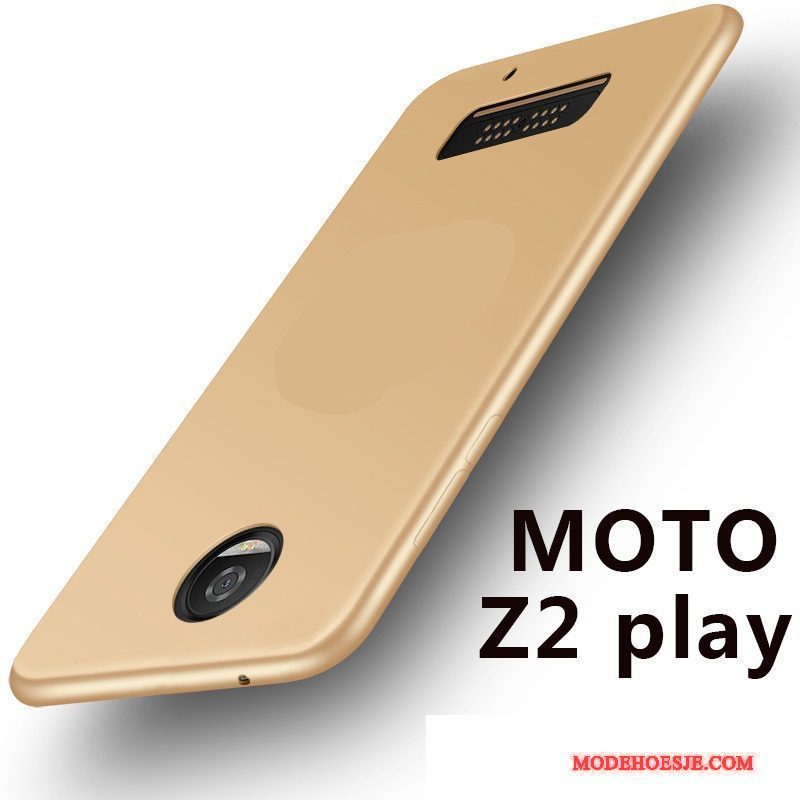 Hoesje Moto Z2 Play Siliconen Telefoon Rood, Hoes Moto Z2 Play Zakken Anti-fall