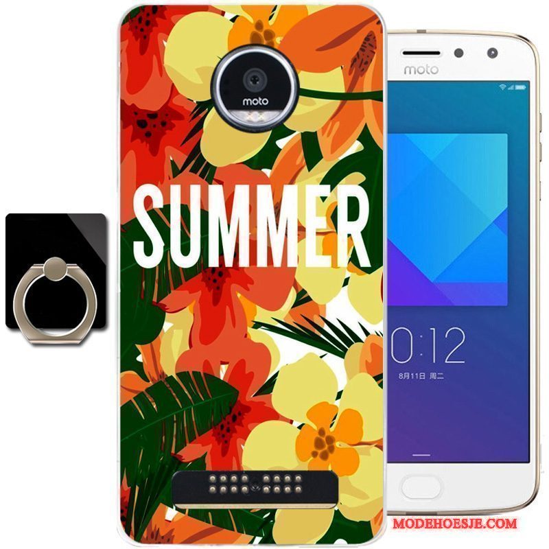 Hoesje Moto Z2 Play Siliconen Vers Blauw, Hoes Moto Z2 Play Mode Telefoon