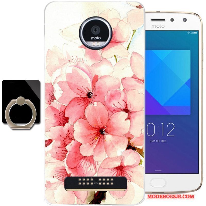 Hoesje Moto Z2 Play Siliconen Vers Blauw, Hoes Moto Z2 Play Mode Telefoon