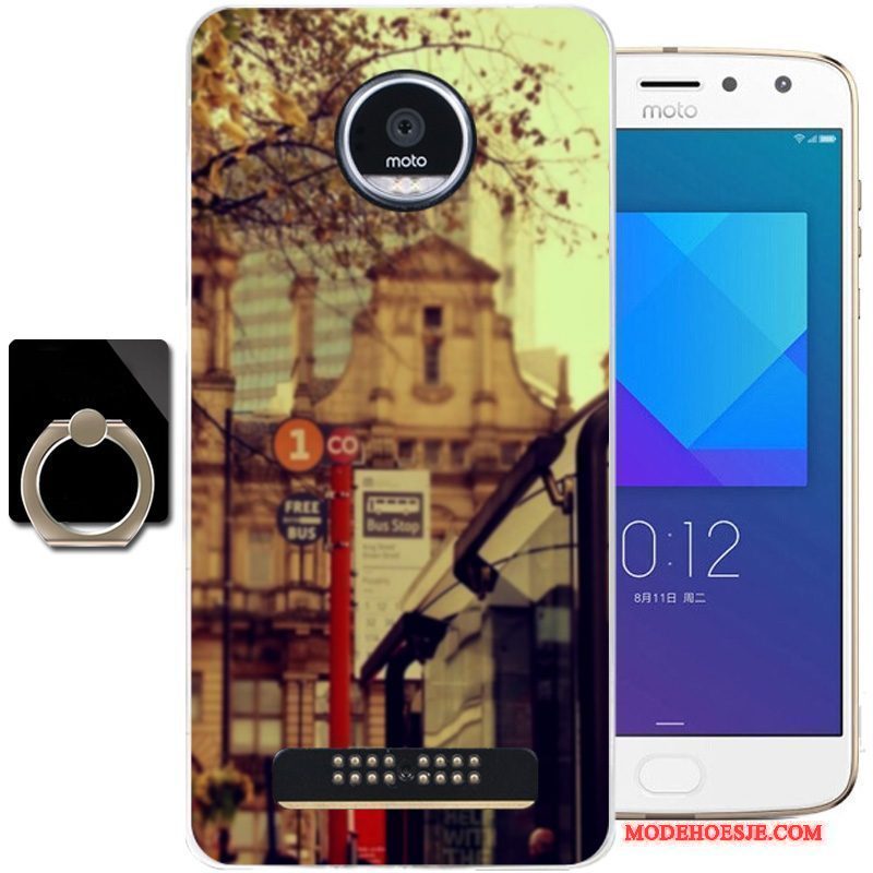 Hoesje Moto Z2 Play Siliconen Vers Blauw, Hoes Moto Z2 Play Mode Telefoon