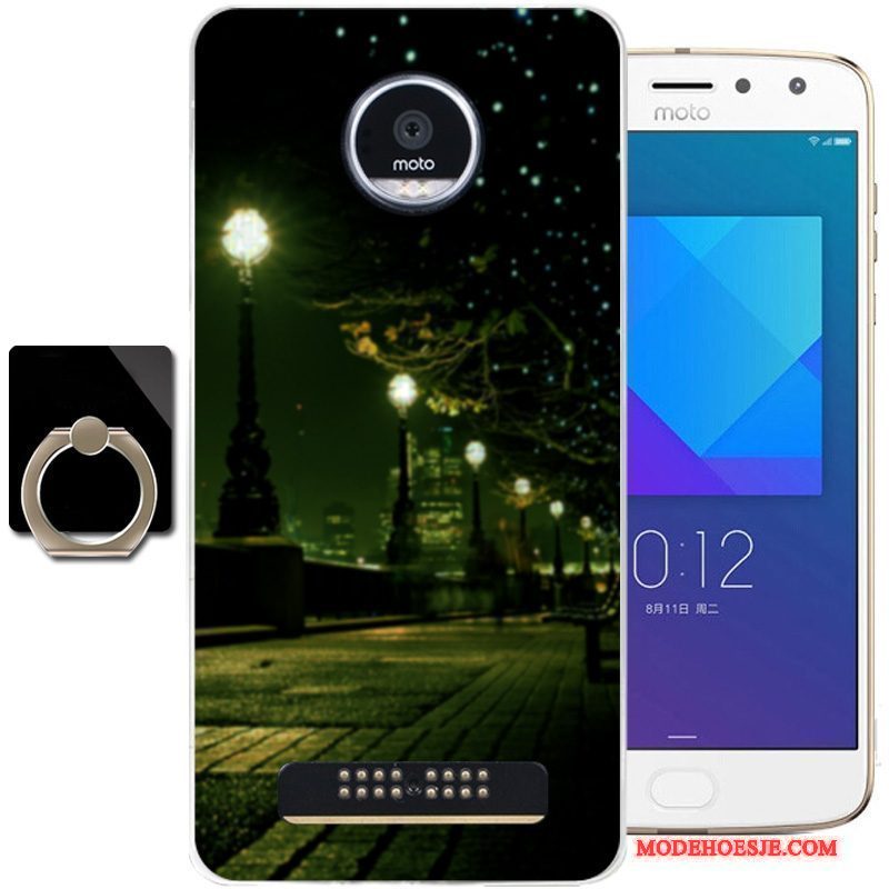 Hoesje Moto Z2 Play Siliconen Vers Blauw, Hoes Moto Z2 Play Mode Telefoon