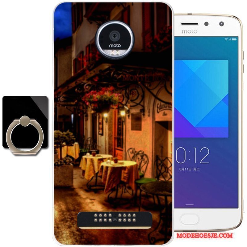 Hoesje Moto Z2 Play Siliconen Vers Blauw, Hoes Moto Z2 Play Mode Telefoon