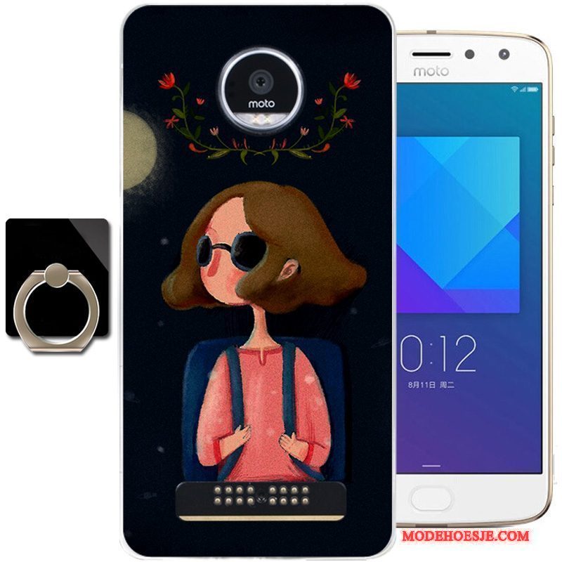 Hoesje Moto Z2 Play Siliconen Vers Blauw, Hoes Moto Z2 Play Mode Telefoon