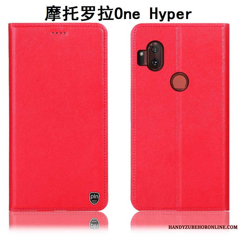 Hoesje Motorola One Hyper Bescherming Anti-falltelefoon, Hoes Motorola One Hyper Leer Geel Patroon