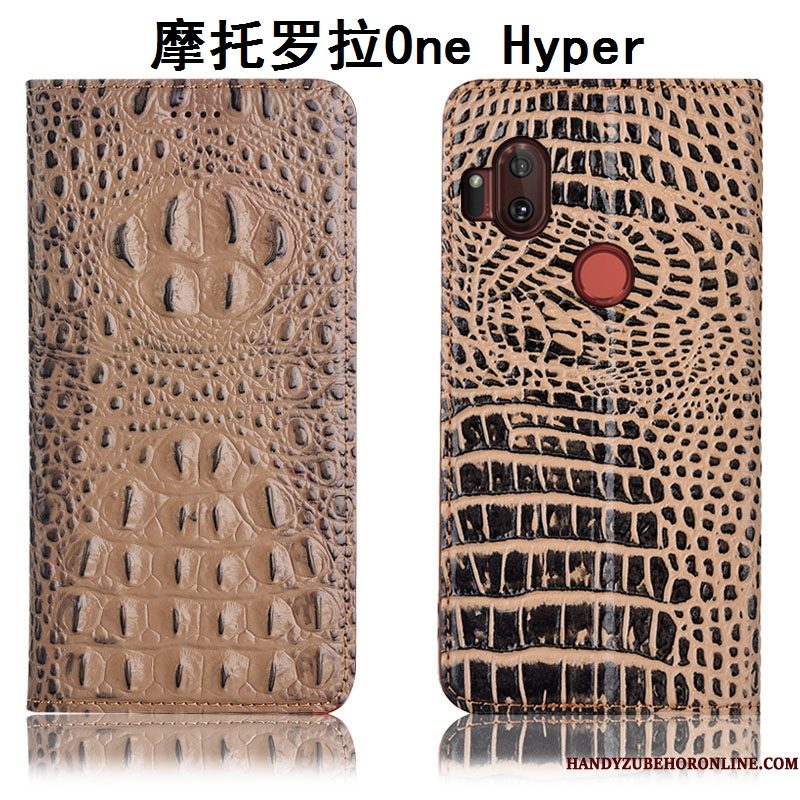 Hoesje Motorola One Hyper Folio Telefoon, Hoes Motorola One Hyper Leer