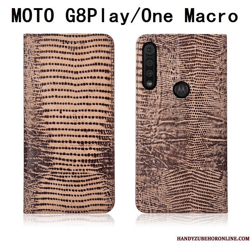Hoesje Motorola One Macro Siliconen Telefoon Anti-fall, Hoes Motorola One Macro Folio