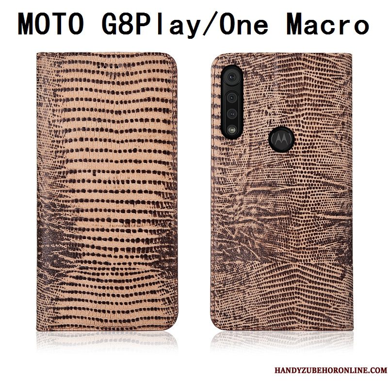 Hoesje Motorola One Macro Siliconen Telefoon Anti-fall, Hoes Motorola One Macro Folio