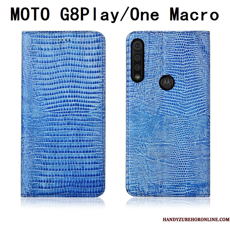 Hoesje Motorola One Macro Siliconen Telefoon Anti-fall, Hoes Motorola One Macro Folio