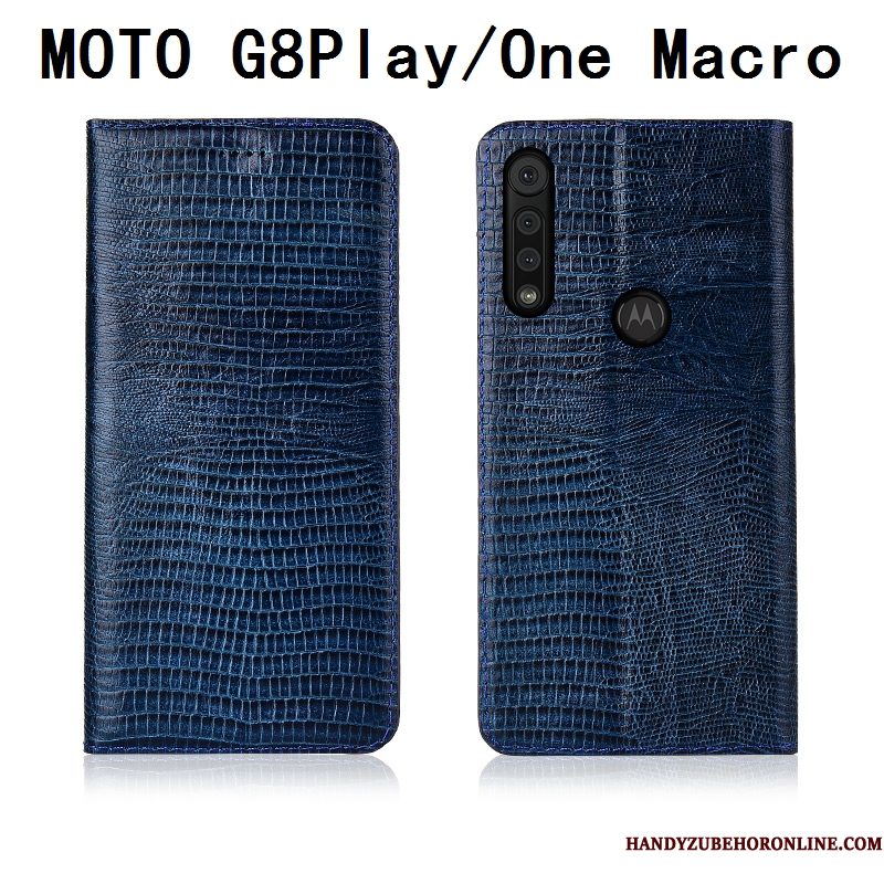 Hoesje Motorola One Macro Siliconen Telefoon Anti-fall, Hoes Motorola One Macro Folio