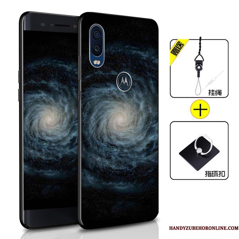 Hoesje Motorola One Vision Bescherming Anti-falltelefoon, Hoes Motorola One Vision Zacht Groen