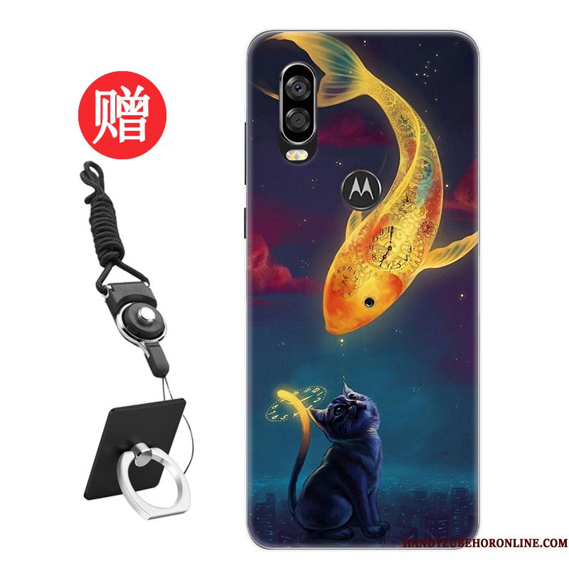 Hoesje Motorola One Vision Bescherming Rattelefoon, Hoes Motorola One Vision Pas Vers