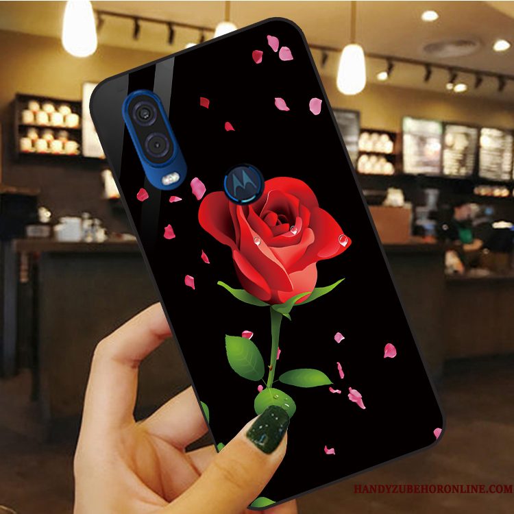 Hoesje Motorola One Vision Zacht Blauwtelefoon, Hoes Motorola One Vision Bescherming