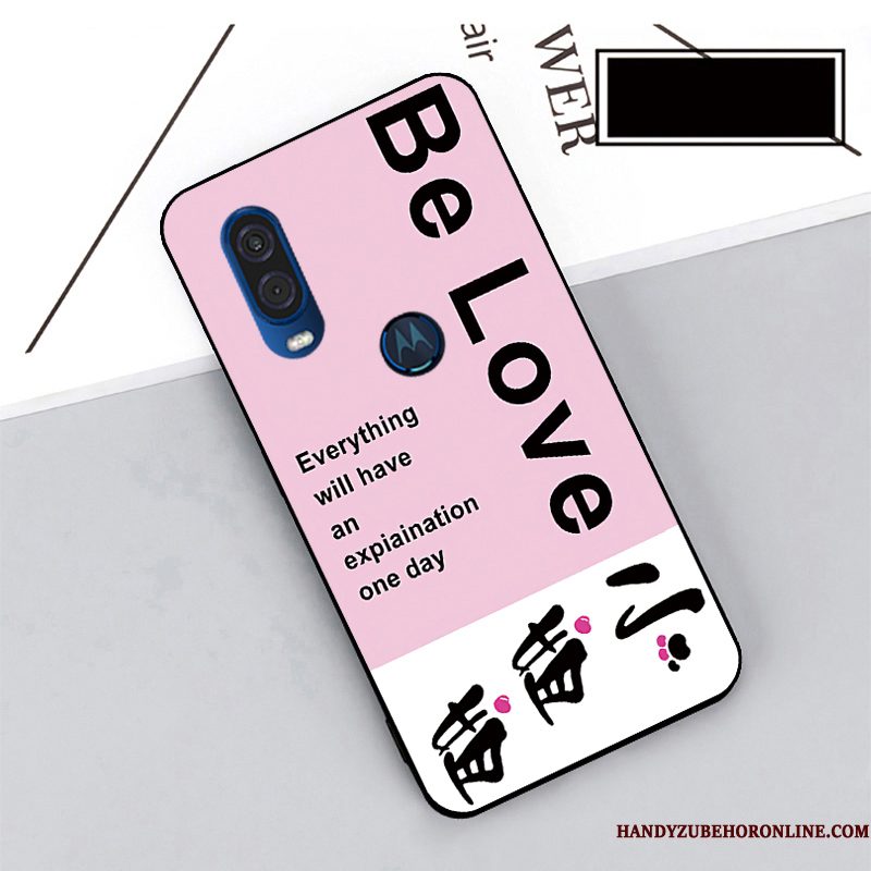 Hoesje Motorola One Vision Zacht Zwarttelefoon, Hoes Motorola One Vision Bescherming