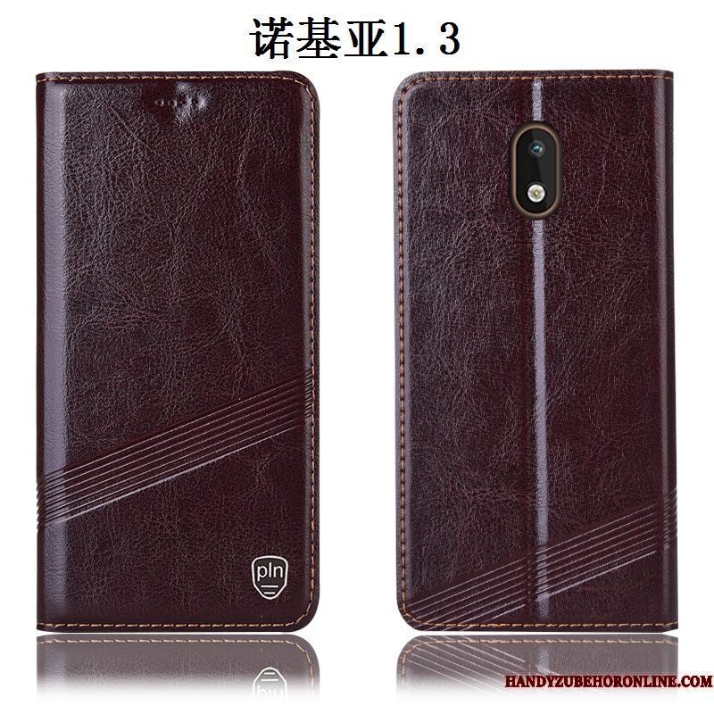 Hoesje Nokia 1.3 Zakken Donkerblauwtelefoon, Hoes Nokia 1.3 Folio Anti-fall