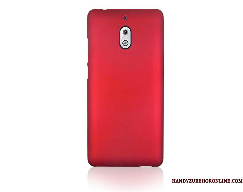 Hoesje Nokia 2.1 Bescherming Rood Schrobben, Hoes Nokia 2.1 Anti-fall Hard