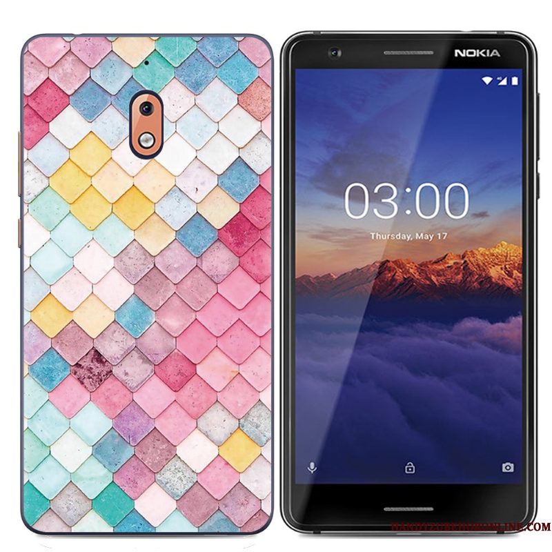 Hoesje Nokia 2.1 Siliconen Blauwtelefoon, Hoes Nokia 2.1 Zacht Nieuw