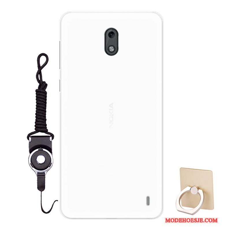 Hoesje Nokia 2 Bescherming Telefoon Hanger, Hoes Nokia 2 Zacht Wit Persoonlijk