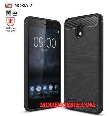 Hoesje Nokia 2 Zacht Anti-fall Blauw, Hoes Nokia 2 Bescherming Telefoon