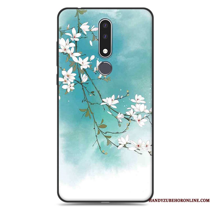 Hoesje Nokia 3.1 Plus Siliconen Chinese Stijltelefoon, Hoes Nokia 3.1 Plus Zacht Kunst Schrobben