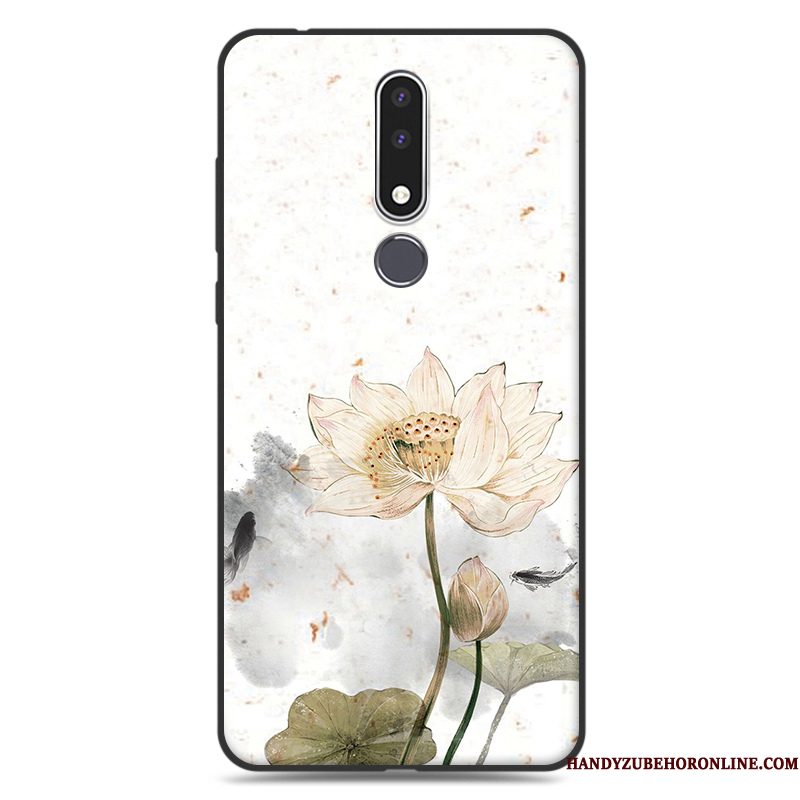 Hoesje Nokia 3.1 Plus Siliconen Chinese Stijltelefoon, Hoes Nokia 3.1 Plus Zacht Kunst Schrobben