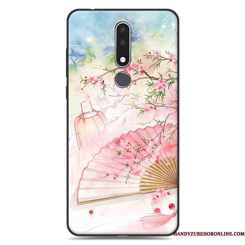 Hoesje Nokia 3.1 Plus Siliconen Chinese Stijltelefoon, Hoes Nokia 3.1 Plus Zacht Kunst Schrobben