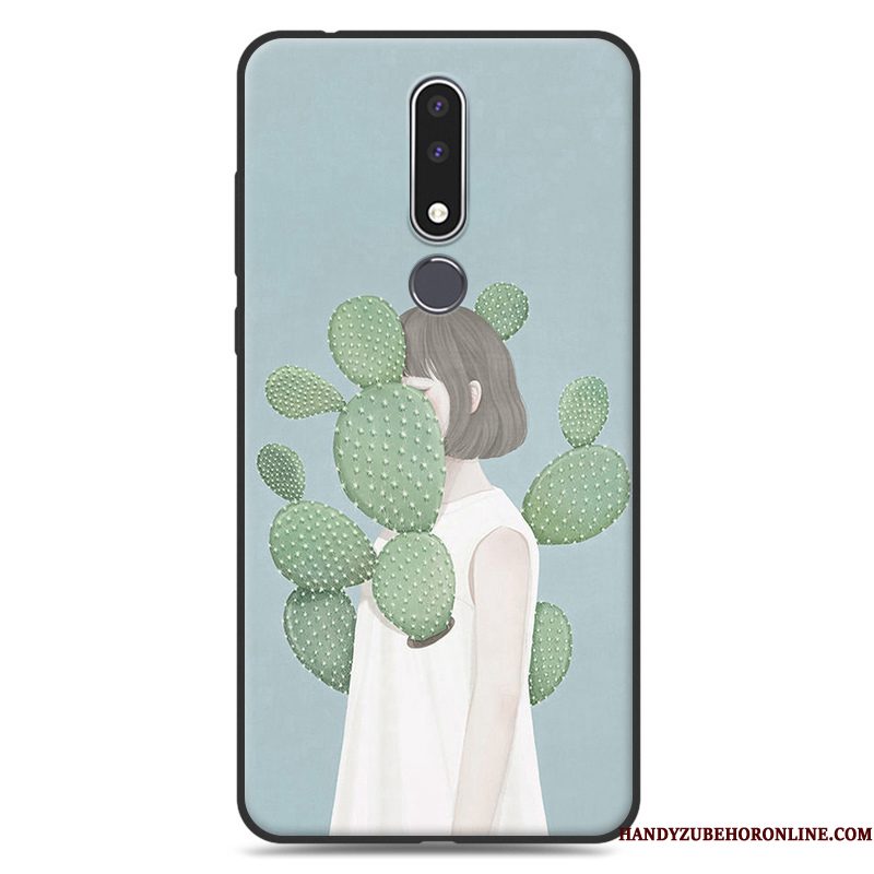 Hoesje Nokia 3.1 Plus Zakken Bloemen Hanger, Hoes Nokia 3.1 Plus Zacht Telefoon Trend