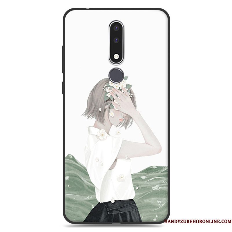 Hoesje Nokia 3.1 Plus Zakken Bloemen Hanger, Hoes Nokia 3.1 Plus Zacht Telefoon Trend