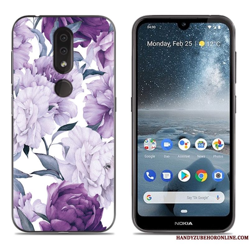 Hoesje Nokia 4.2 Zacht Anti-falltelefoon, Hoes Nokia 4.2 Siliconen Blauw