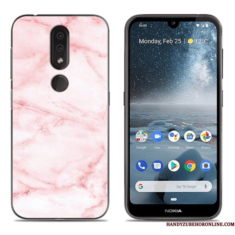 Hoesje Nokia 4.2 Zacht Anti-falltelefoon, Hoes Nokia 4.2 Siliconen Blauw