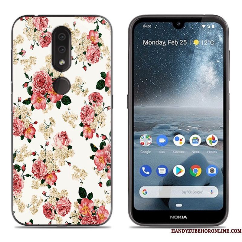 Hoesje Nokia 4.2 Zacht Anti-falltelefoon, Hoes Nokia 4.2 Siliconen Blauw