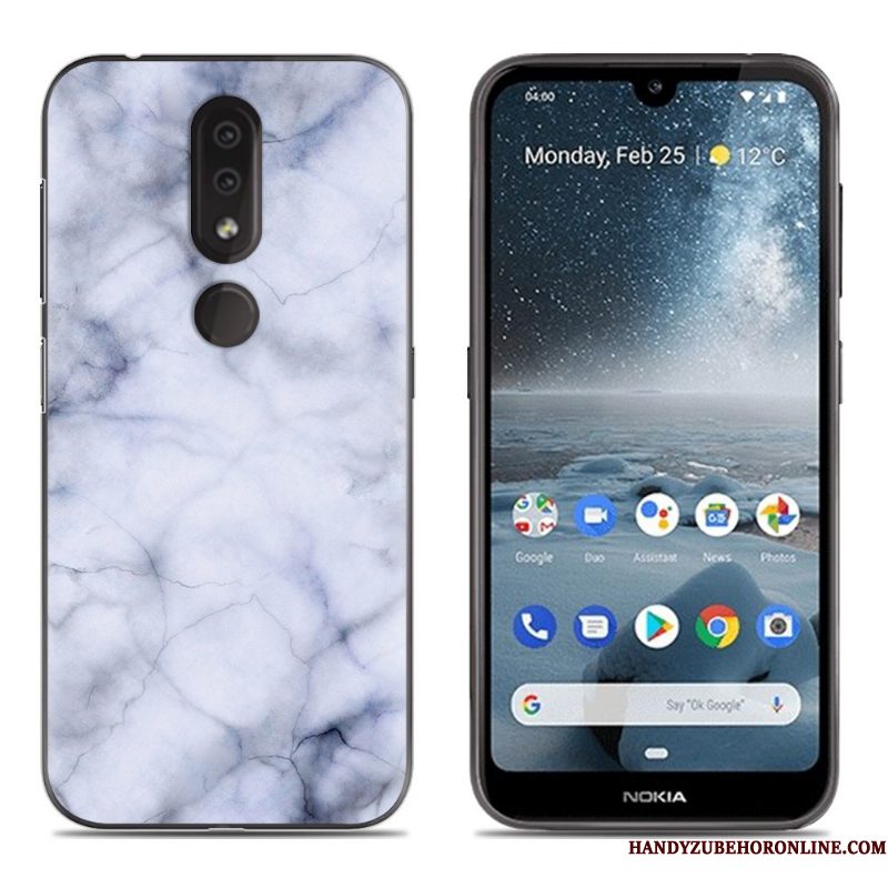 Hoesje Nokia 4.2 Zacht Anti-falltelefoon, Hoes Nokia 4.2 Siliconen Blauw