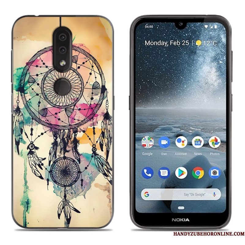 Hoesje Nokia 4.2 Zacht Anti-falltelefoon, Hoes Nokia 4.2 Siliconen Blauw