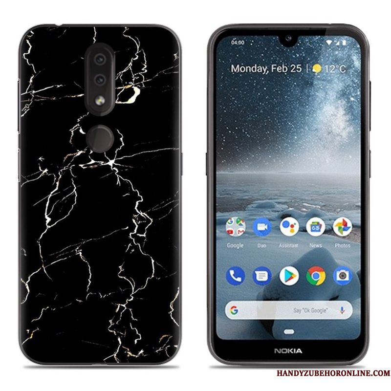 Hoesje Nokia 4.2 Zacht Anti-falltelefoon, Hoes Nokia 4.2 Siliconen Blauw