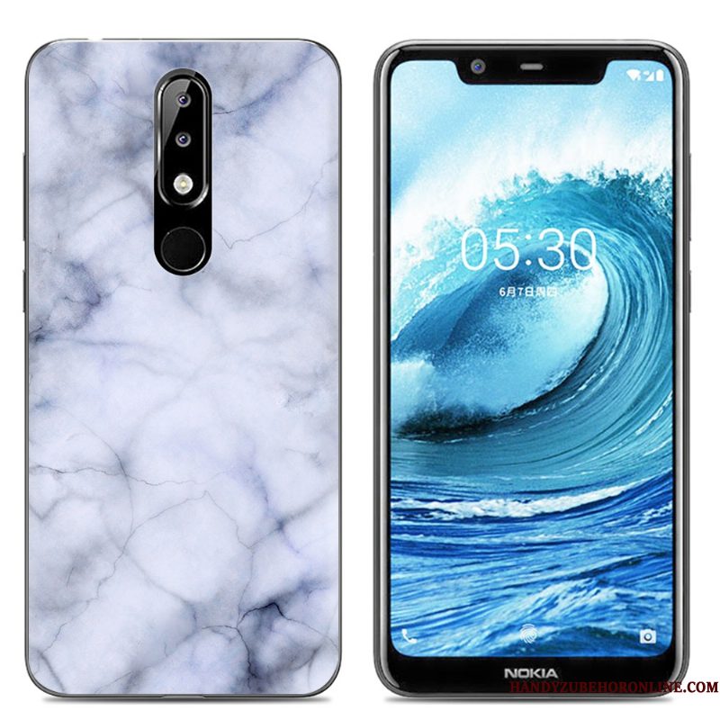 Hoesje Nokia 5.1 Plus Spotprent Doorzichtigtelefoon, Hoes Nokia 5.1 Plus Scheppend Roze