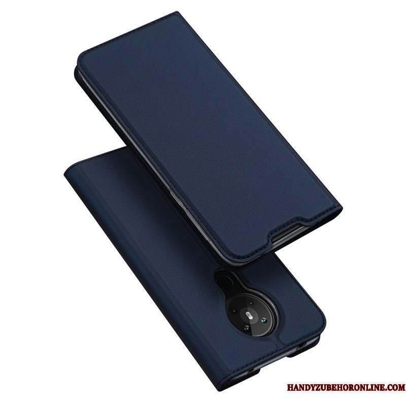 Hoesje Nokia 5.3 Leer Kaart Dun, Hoes Nokia 5.3 Folio Magnetisch Zwart