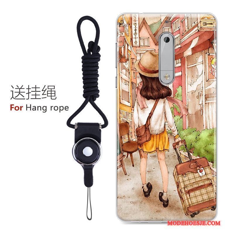 Hoesje Nokia 5 Zacht Anti-fall Mooie, Hoes Nokia 5 Kleur Trendtelefoon
