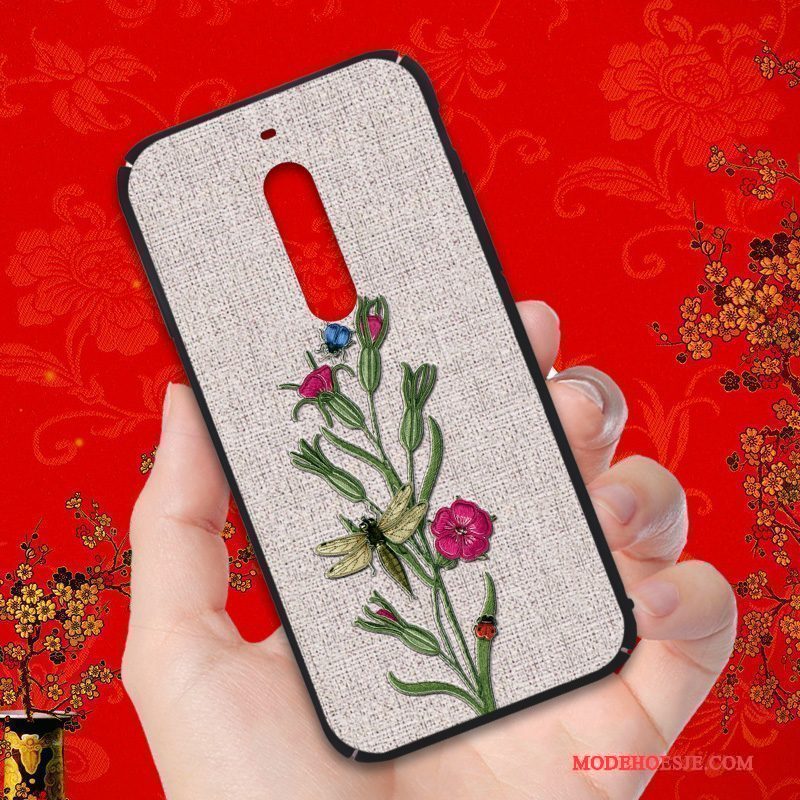 Hoesje Nokia 5 Zakken Schrobben Hard, Hoes Nokia 5 Spotprent Nieuw Anti-fall