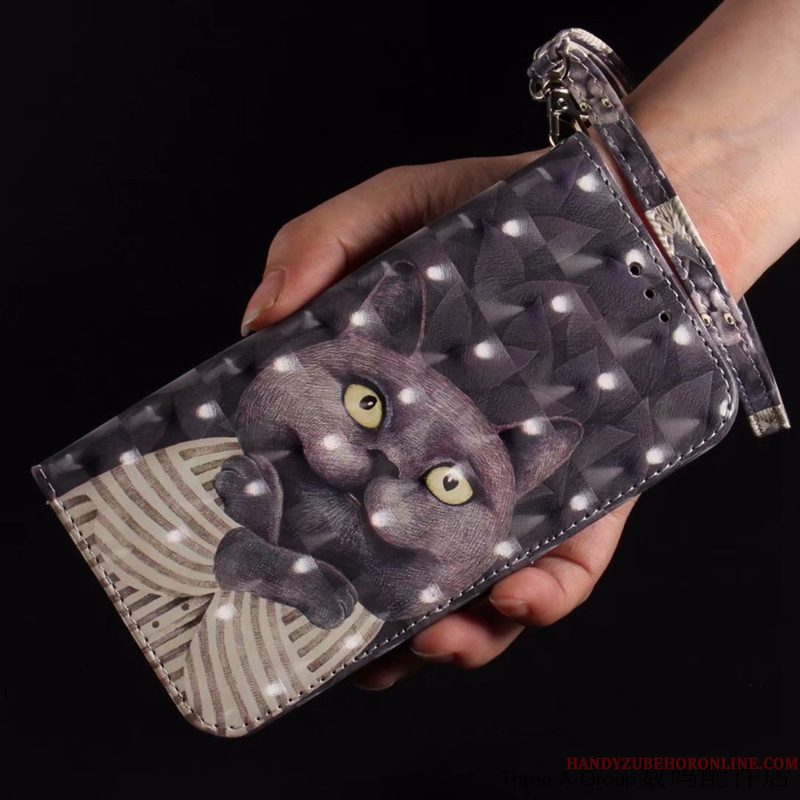 Hoesje Nokia 6.2 Folio Groentelefoon, Hoes Nokia 6.2 Zacht Mooie Hanger