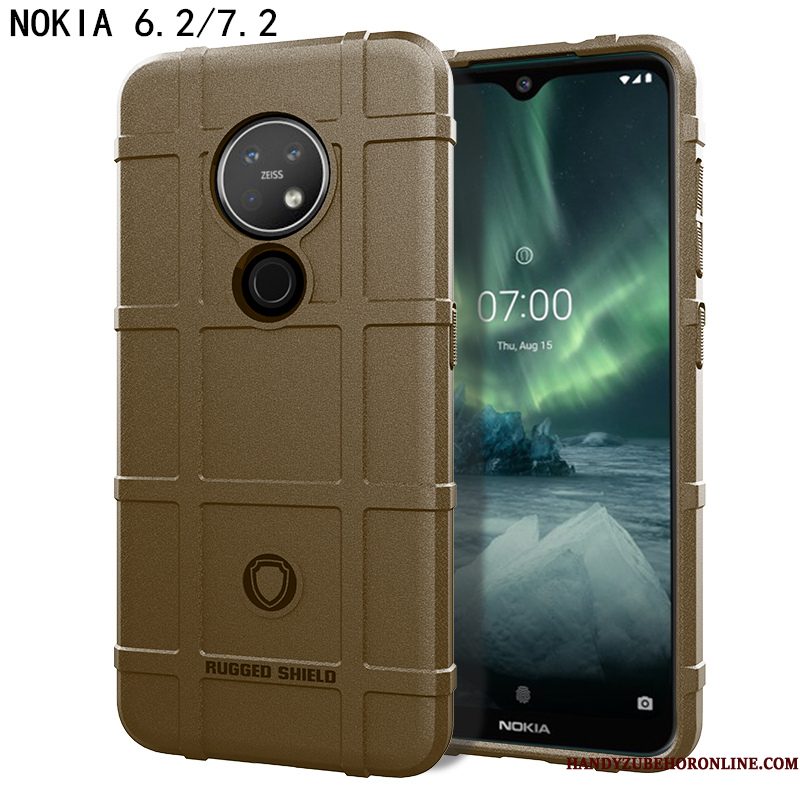 Hoesje Nokia 6.2 Siliconen Telefoon Nieuw, Hoes Nokia 6.2 Zakken Auto Magnetisch