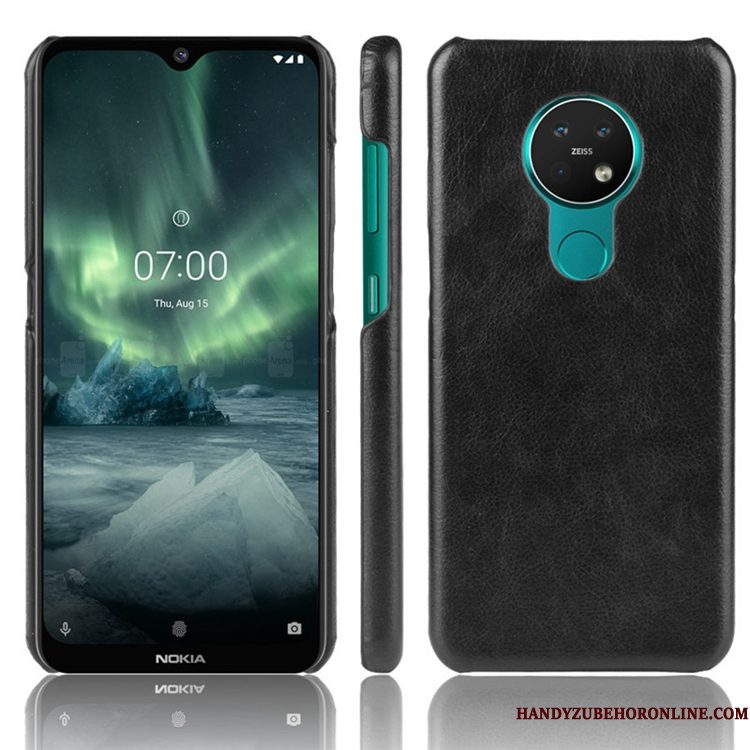 Hoesje Nokia 6.2 Zakken Achterkleptelefoon, Hoes Nokia 6.2 Leer Anti-fall Blauw