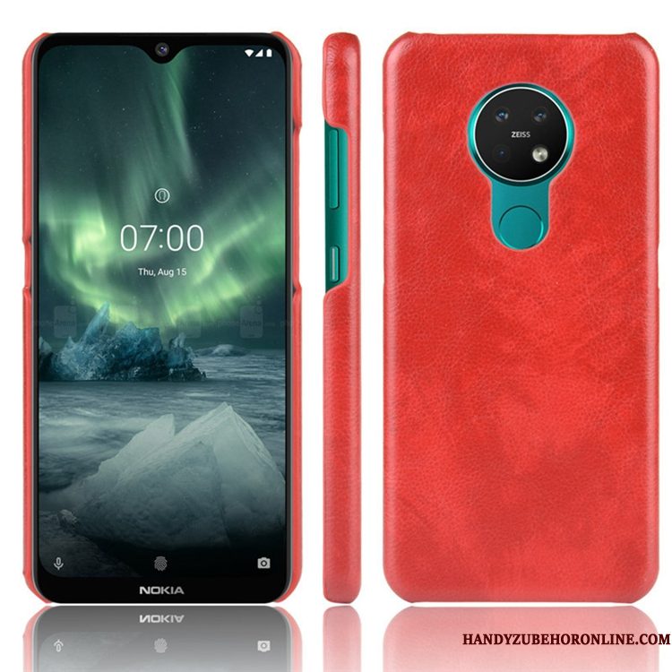 Hoesje Nokia 6.2 Zakken Achterkleptelefoon, Hoes Nokia 6.2 Leer Anti-fall Blauw