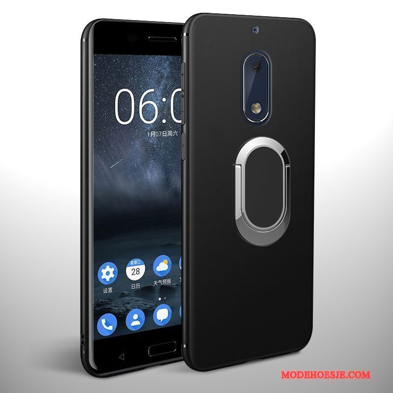 Hoesje Nokia 6 Siliconen Telefoon Schrobben, Hoes Nokia 6 Zacht Nieuw Anti-fall